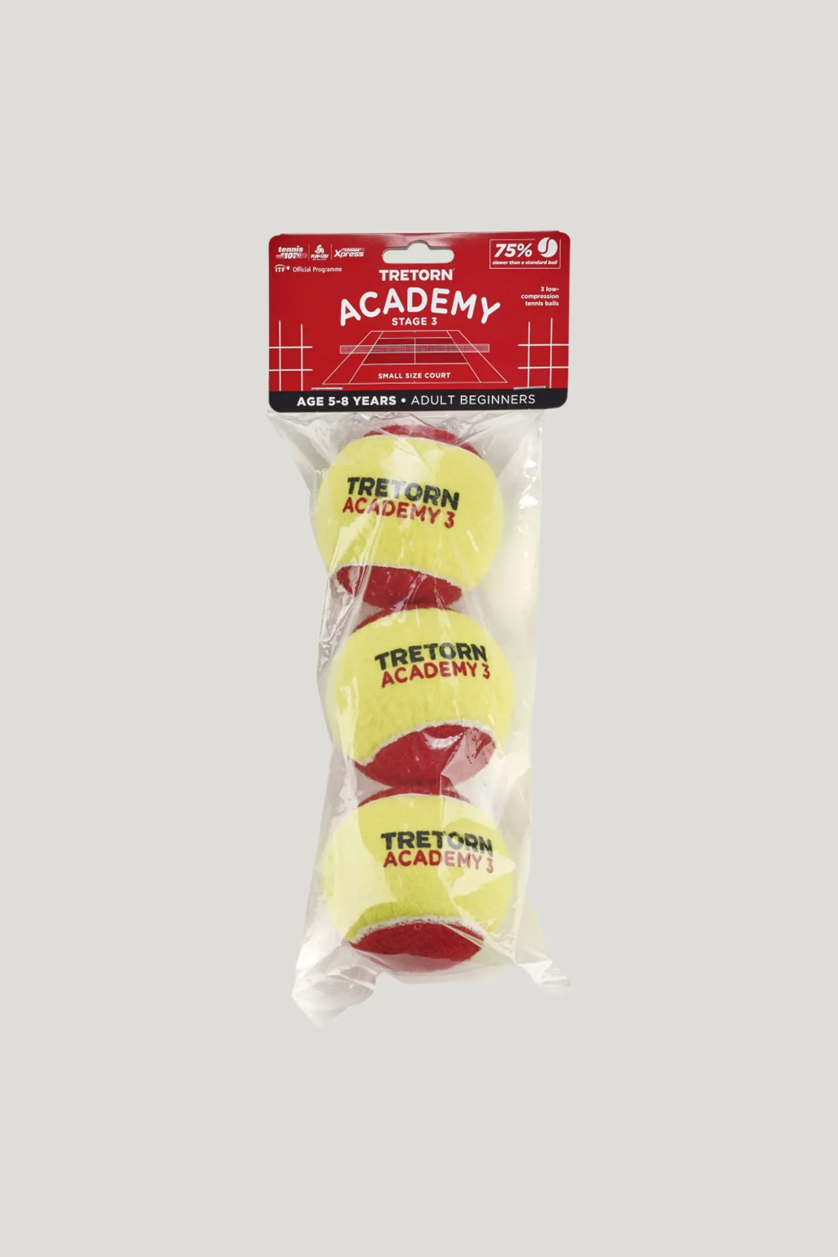 Academy Red Felt 3 Pack — Tennisboll Dam/Herr