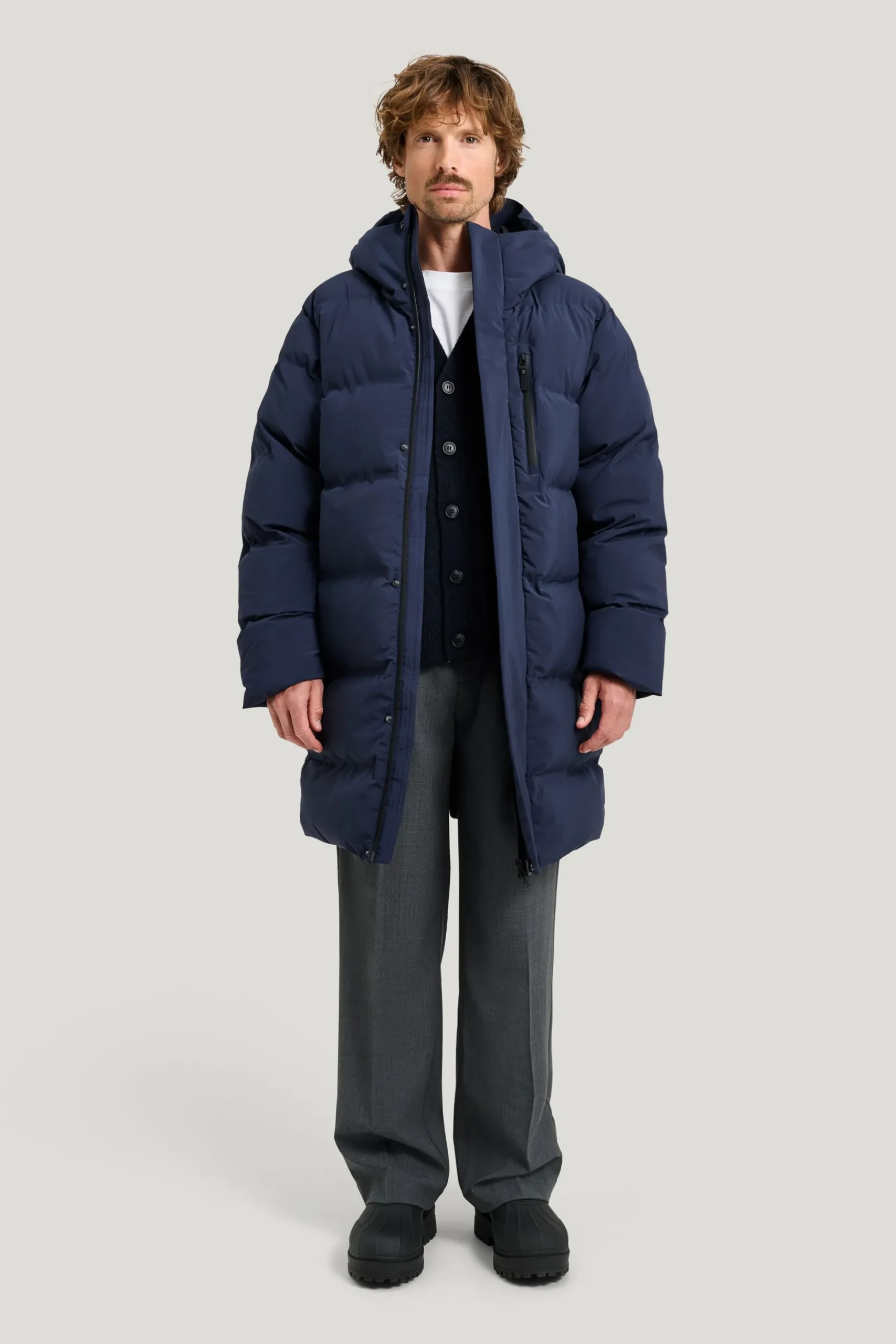 Brick Puffer Parka — Vattentät Jacka Herr