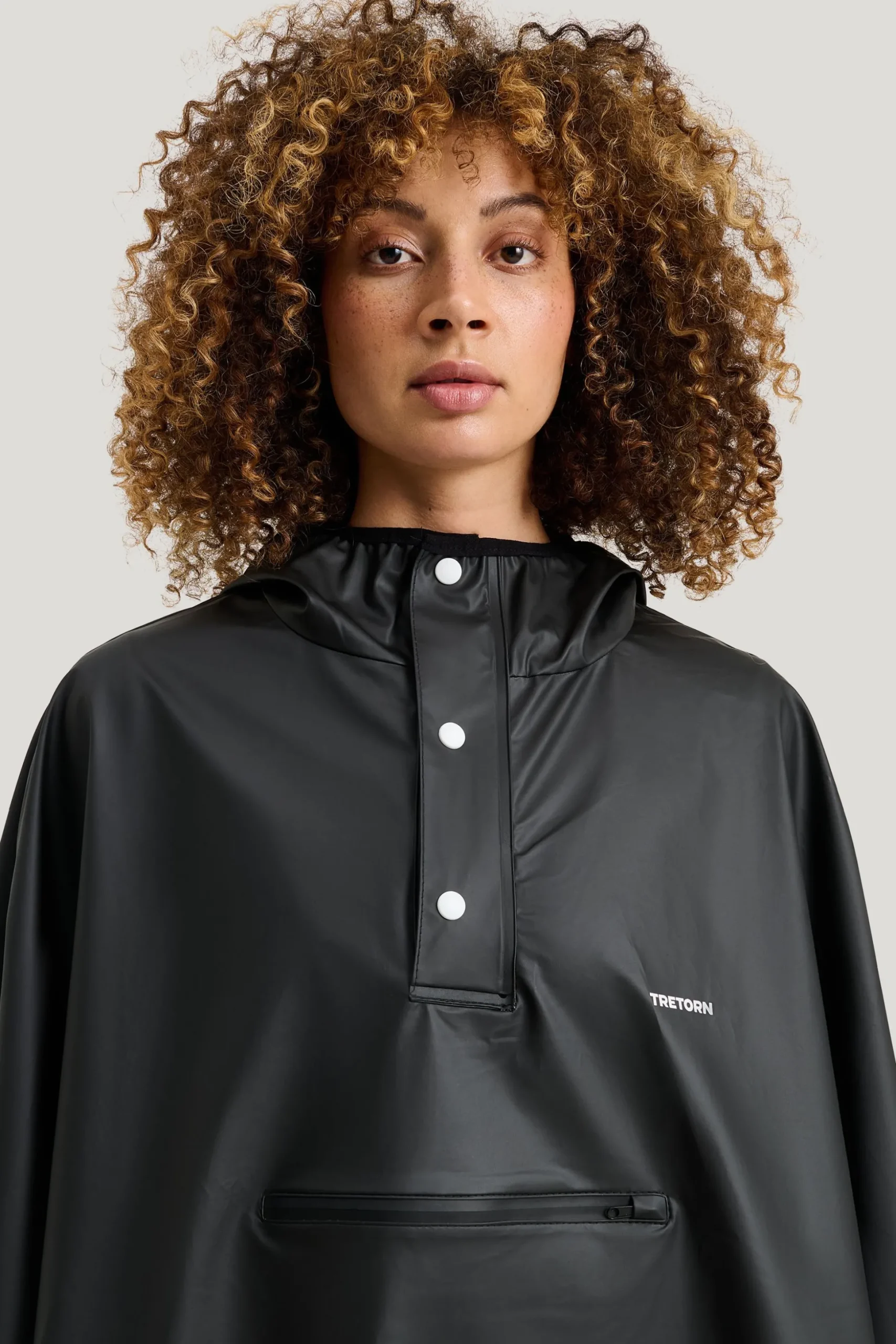 Pu Light Rainponcho — Regnjacka Dam/Herr