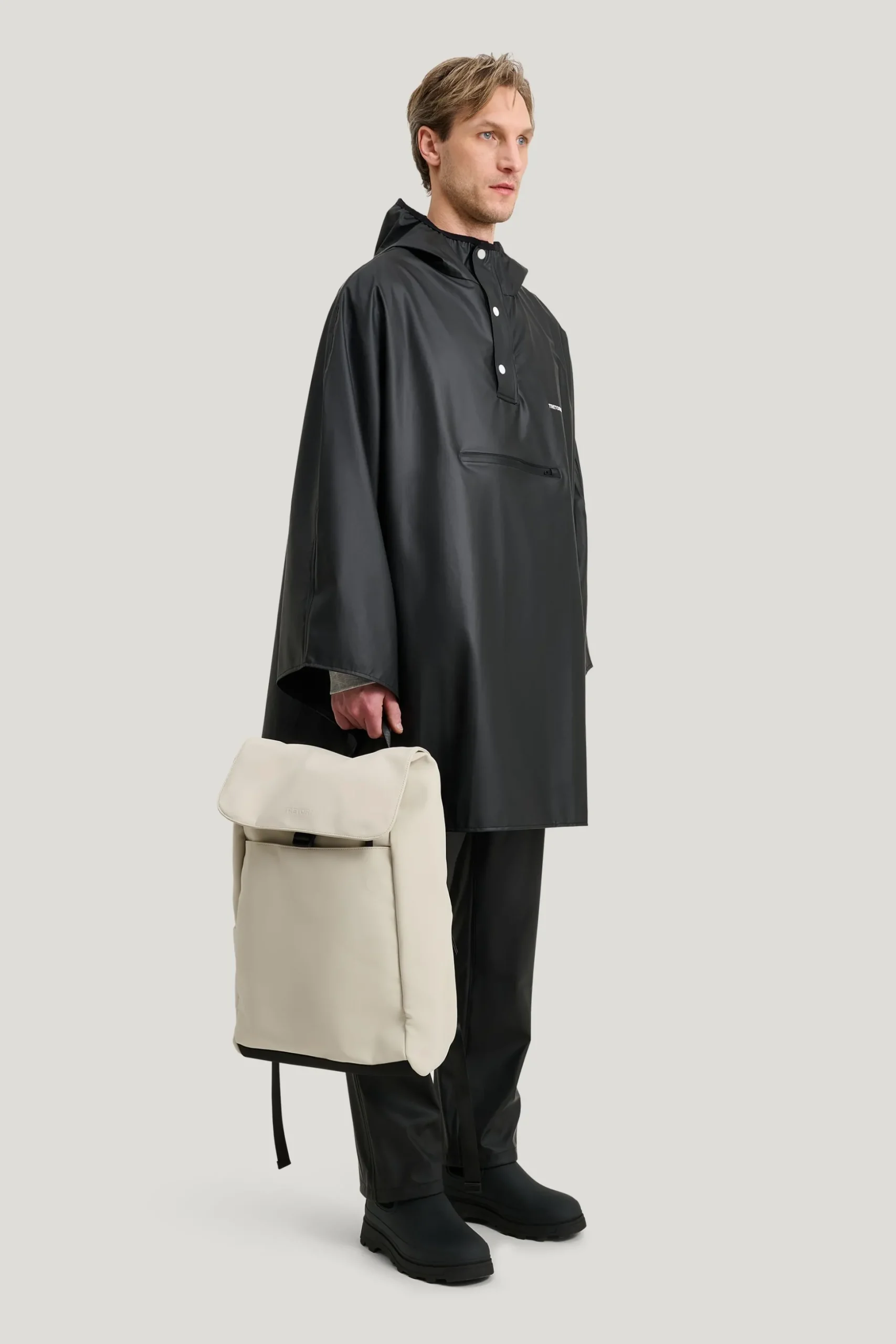 Pu Light Rainponcho — Regnjacka Dam/Herr