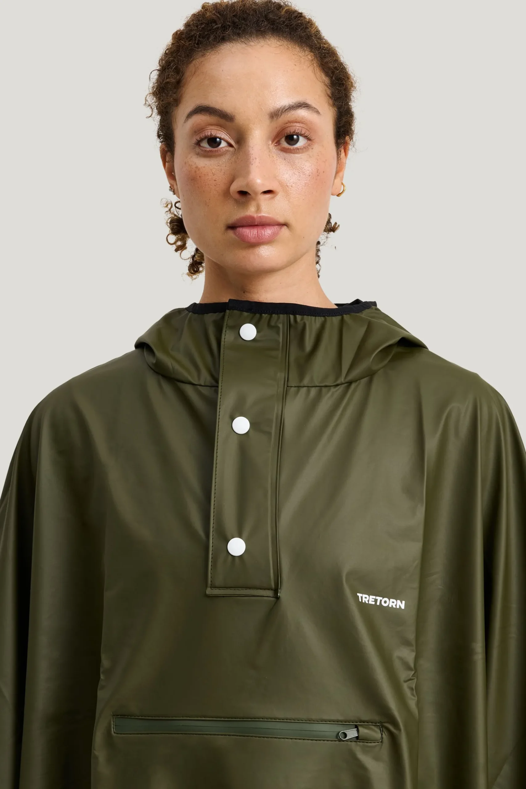 Pu Light Rainponcho — Regnjacka Dam/Herr