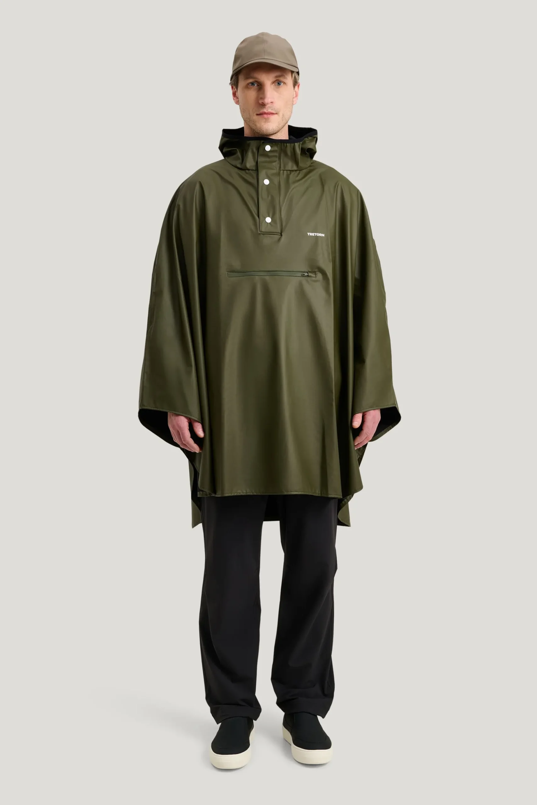 Pu Light Rainponcho — Regnjacka Dam/Herr