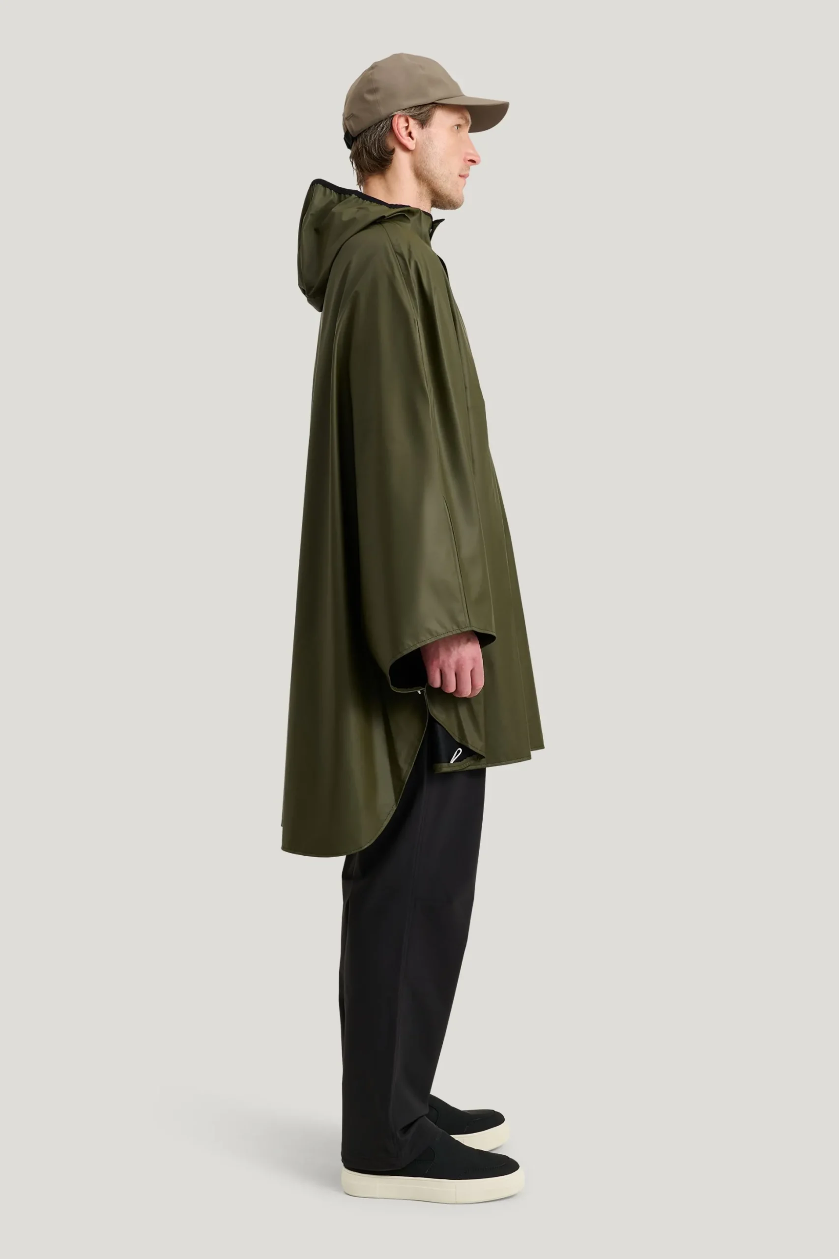 Pu Light Rainponcho — Regnjacka Dam/Herr
