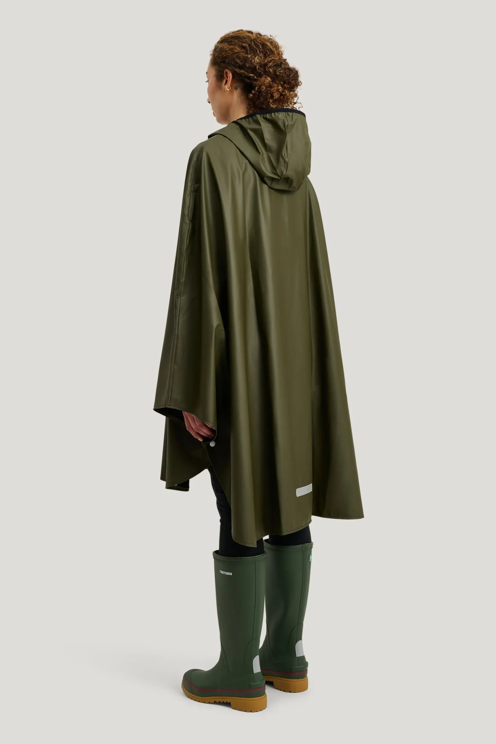 Pu Light Rainponcho — Regnjacka Dam/Herr