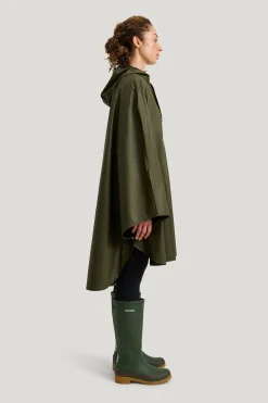 Pu Light Rainponcho — Regnjacka Dam/Herr
