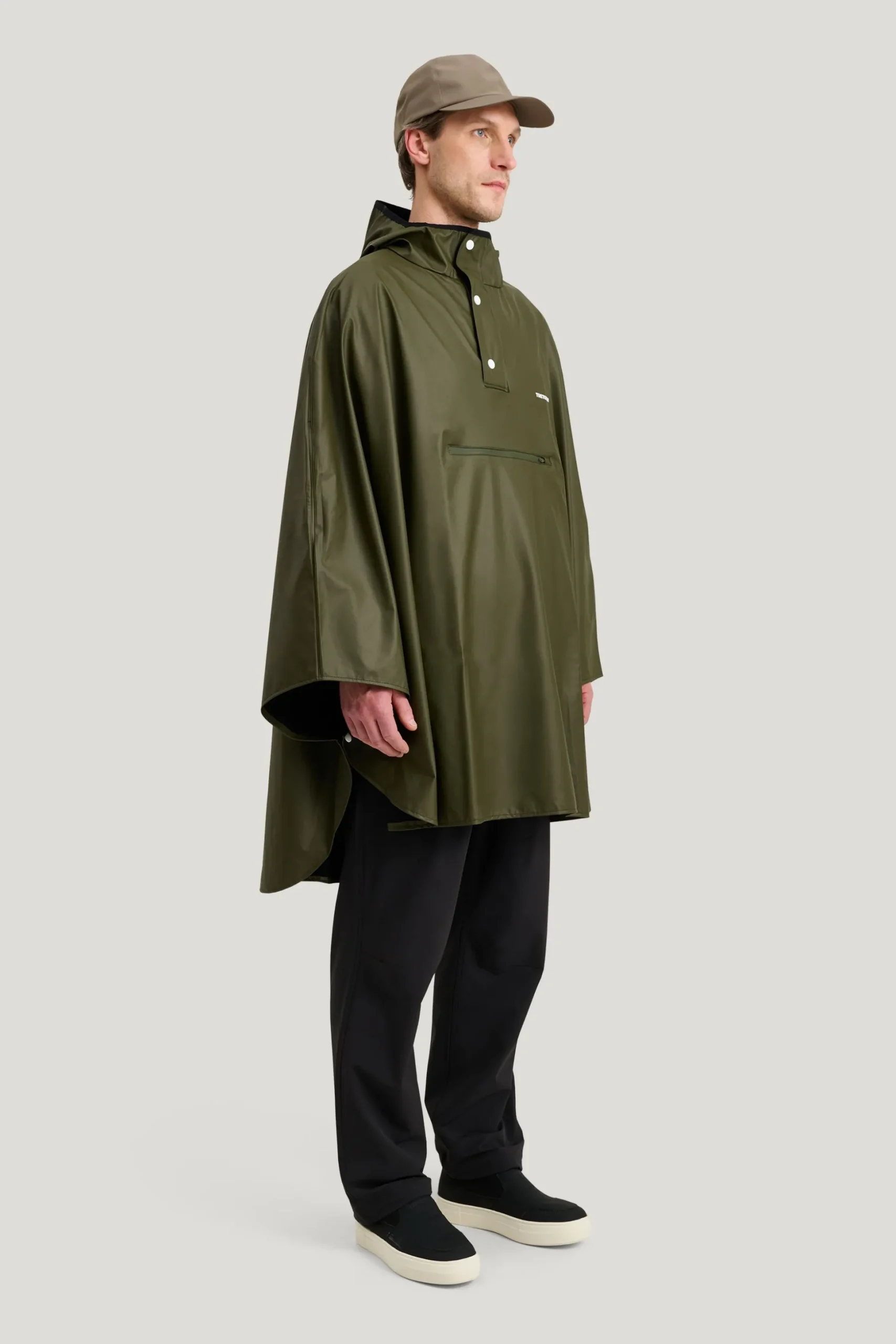 Pu Light Rainponcho — Regnjacka Dam/Herr